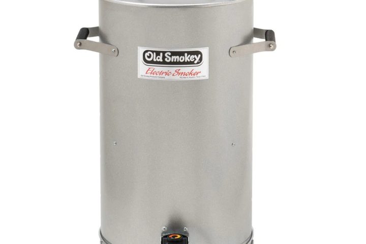 Old Smokey Electric Smoker in white background